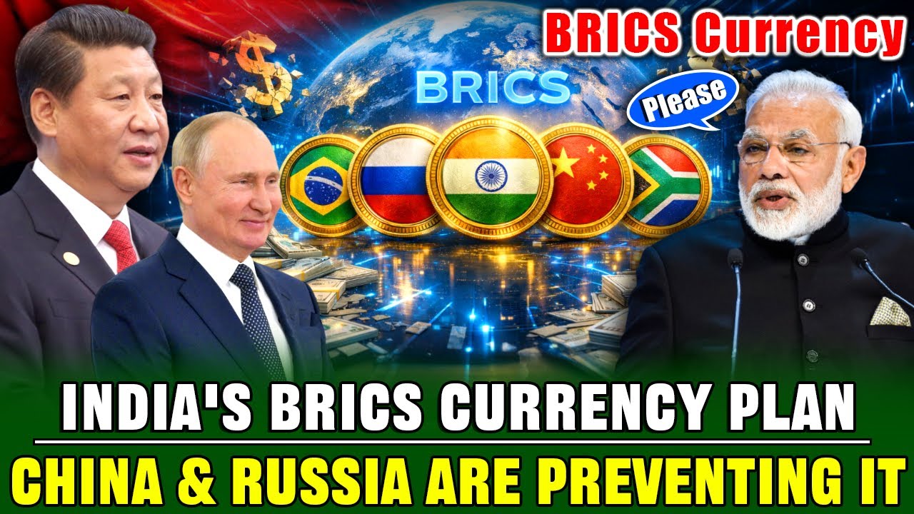 Индия пытается продвинуть единую цифровую валюту БРИКС, но Китай и Россия могут заблокировать это!