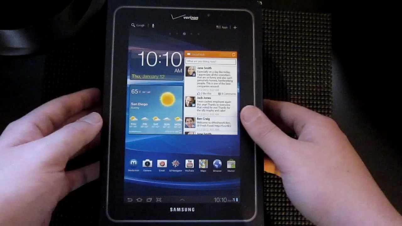 Verizon Samsung Galaxy Tab 7.7 LTE Unboxing