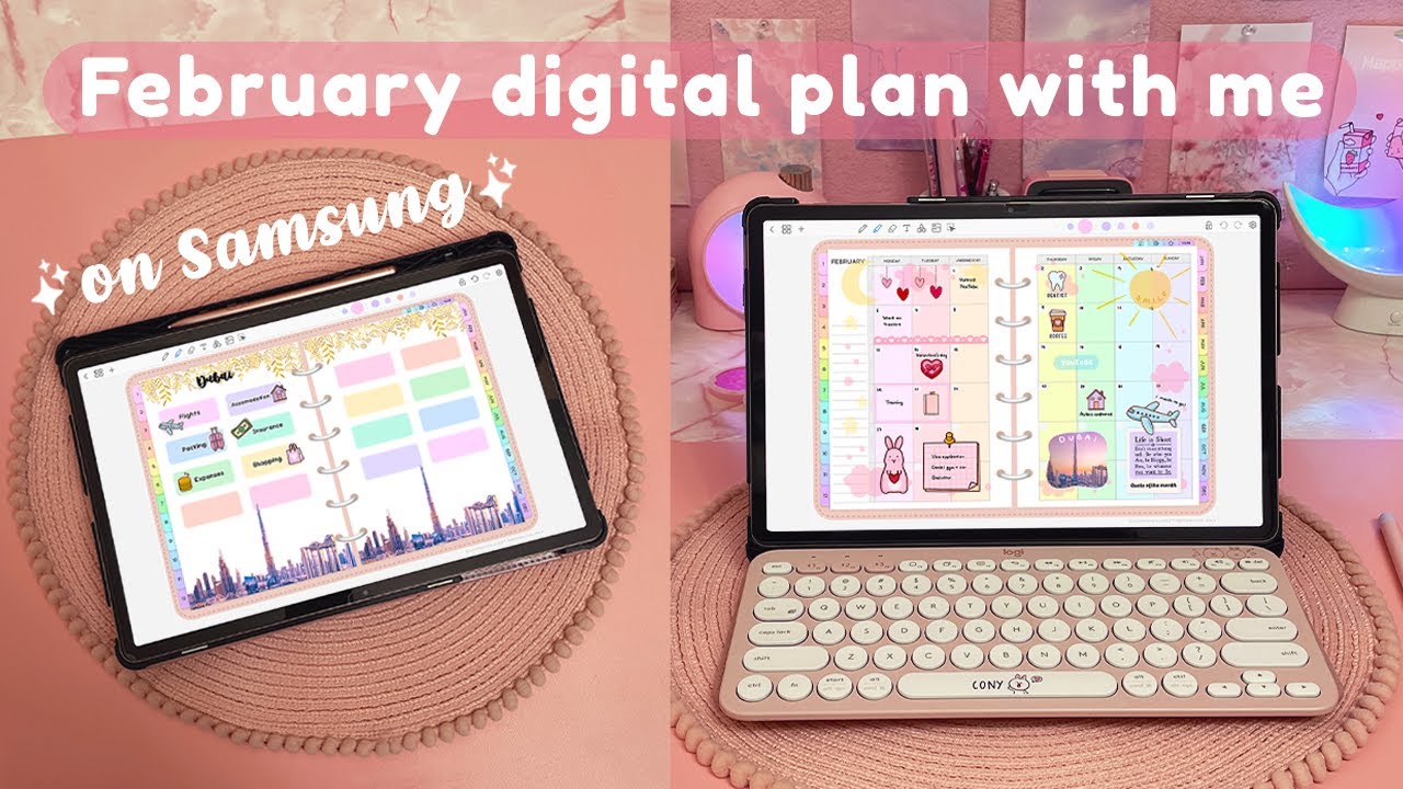 Цифровое планирование со мной на Samsung Galaxy Tab ❤️ цифровое планирование с приложением Penly ...