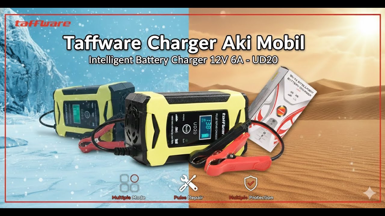 Bandel Banyak Di Pakai Taffware Venus Charger Aki Mobil Motor Intelligent Battery 12V 6A - UD20