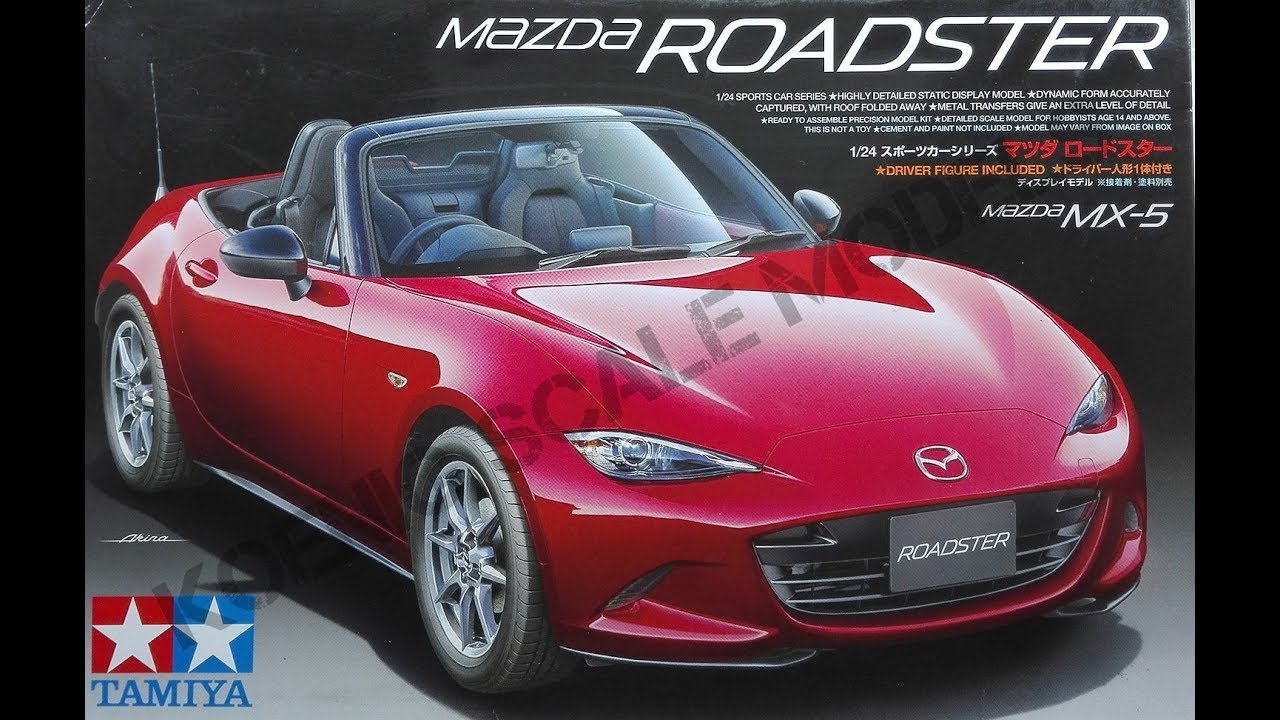 Обзор MAZDA MX-5 ROADSTER Tamiya 1/24 (сборные модели)