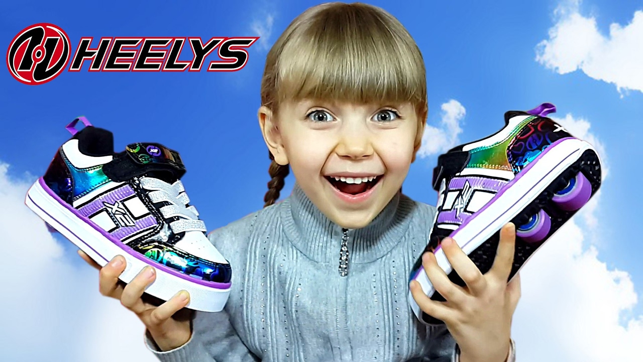 ❤ КРОССОВКИ ИЛИ РОЛИКИ? ❤ HEELYS: МОЙ ПЕРВЫЙ ЗАЕЗД! Учусь кататься на роликовых кроссовках Хилис 😀