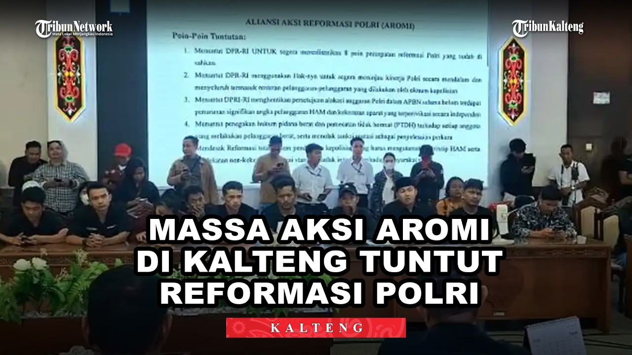 Massa Aksi Aromi di Kalteng Tuntut Reformasi Polri, Singgung Kematian Gijik
