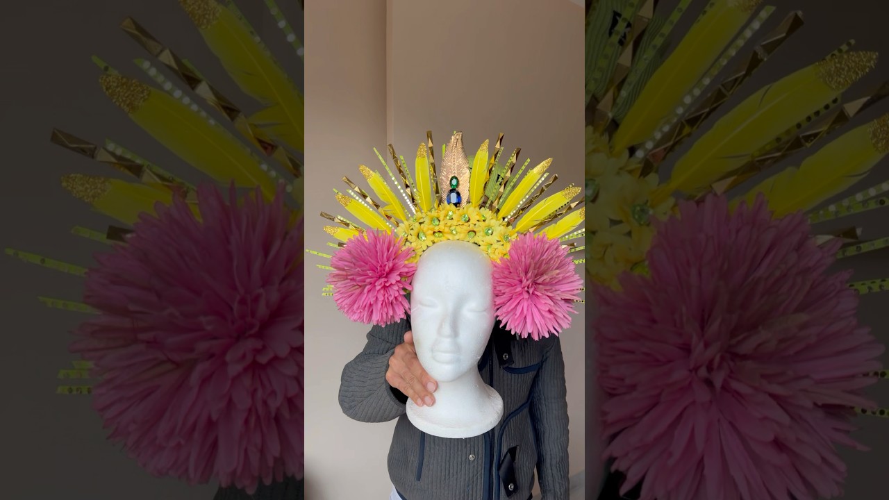 #diy #crafts #diycrafts #craftsforkids #artandcraft #easydiy #easycrafts #headgear #fashion #floral
