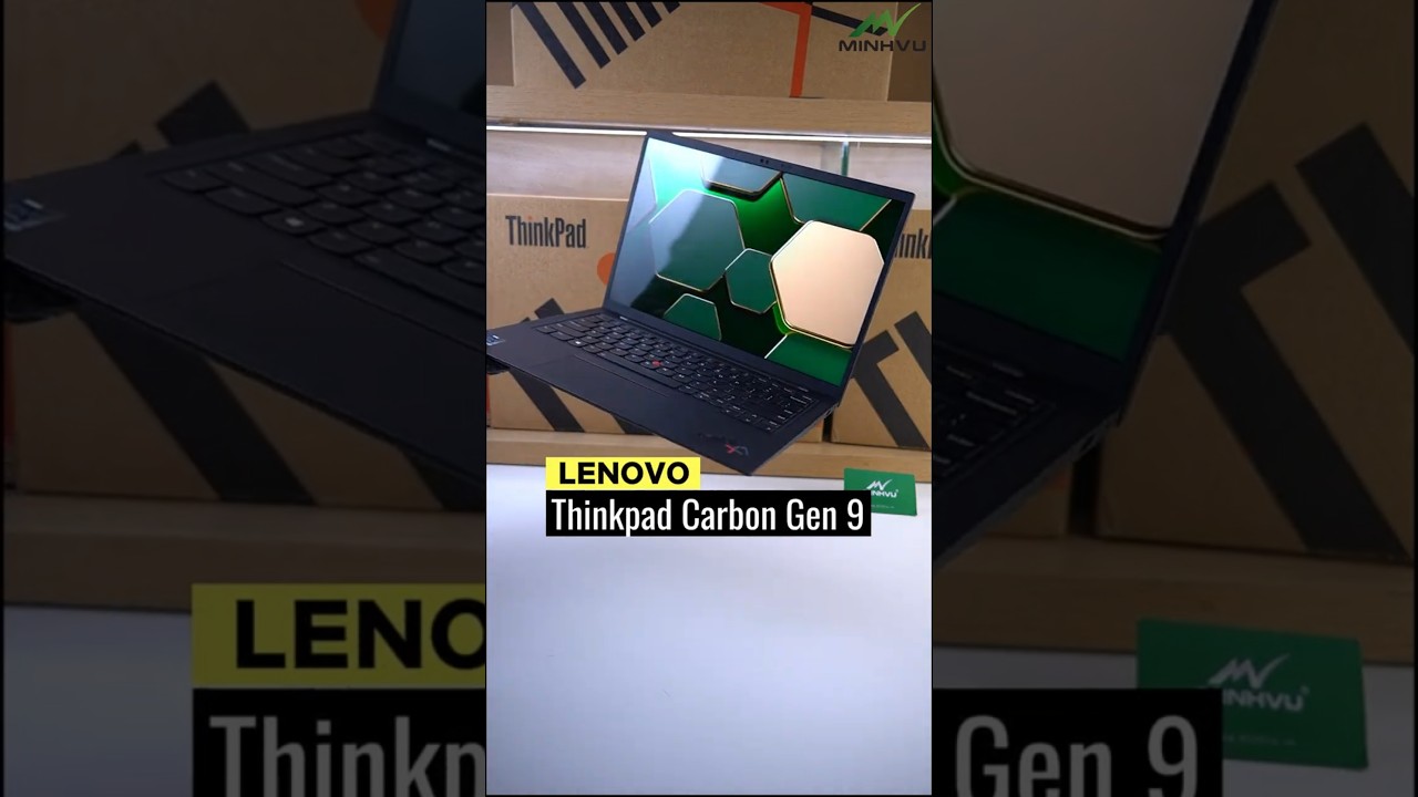 Thinkpad X1 Carbon Gen 9 M&agrave;n 4K K&egrave;m Vỏ Họa Tiết V&acirc;n Carbon Đẳng Cấp, Đẹp Long Lanh - Minhvu.vn