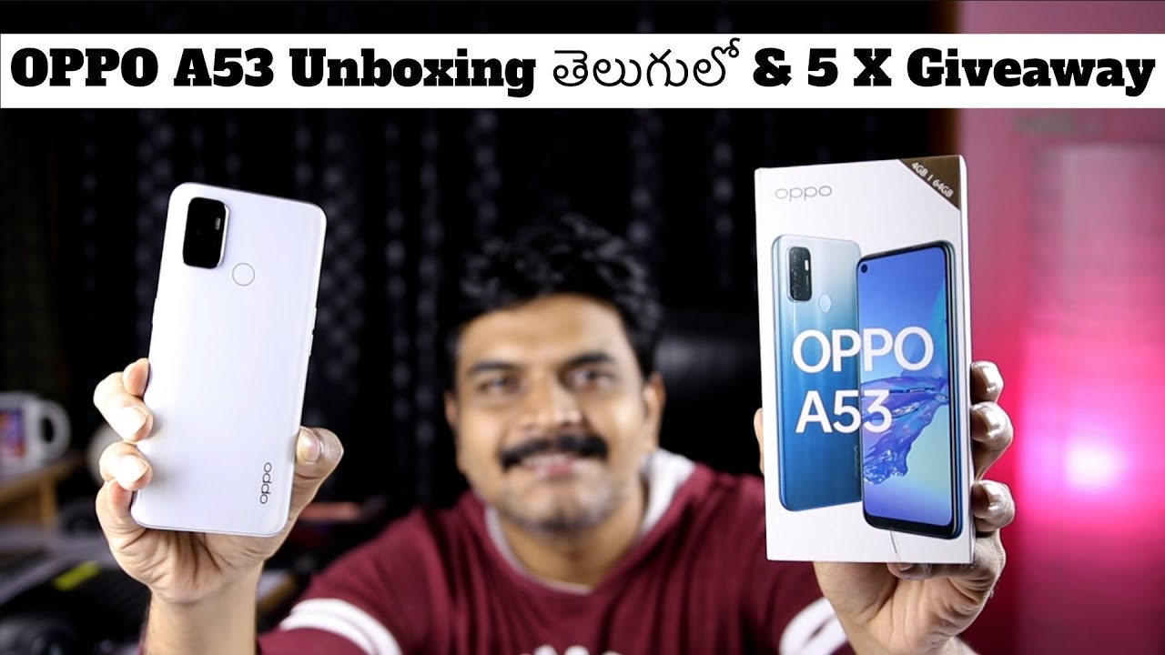 OPPO A53 Unboxing & initial impressions ll in Telugu ll