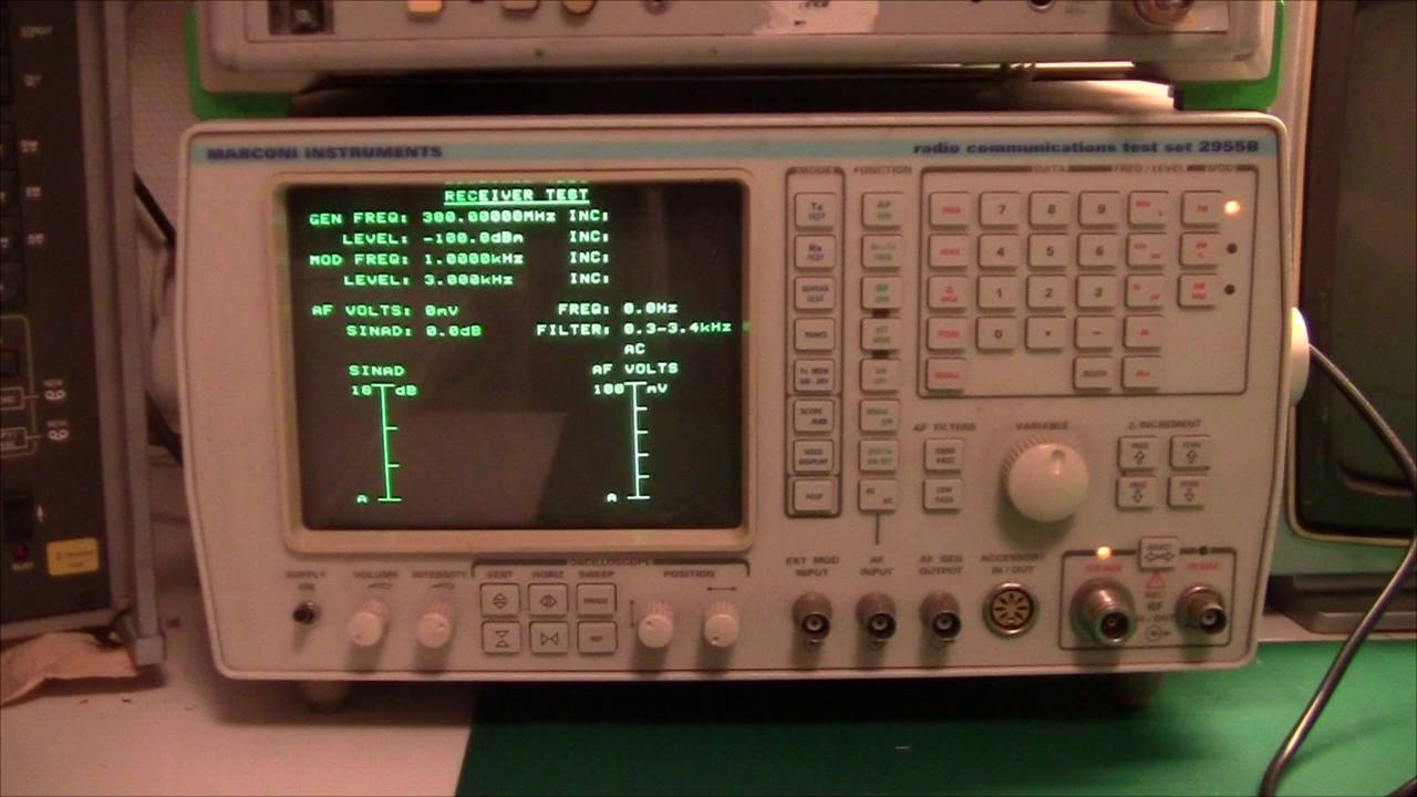 Введение в радиотехнические испытания с помощью прибора Marconi 2955B.