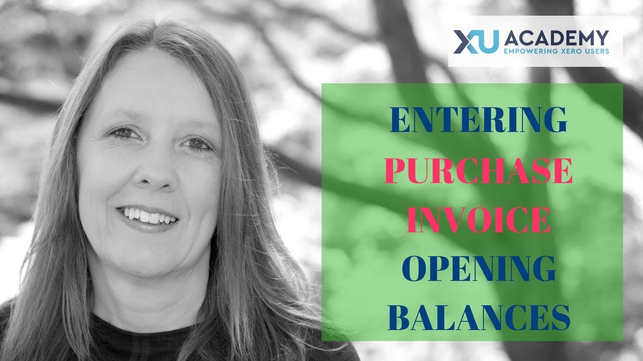 How to enter Supplier Opening Balances in Xero