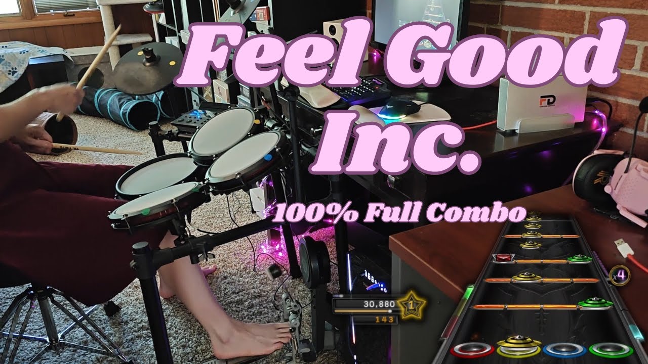 Feel Good Inc. by Gorillaz - Clone Hero Pro Drums 100% FC