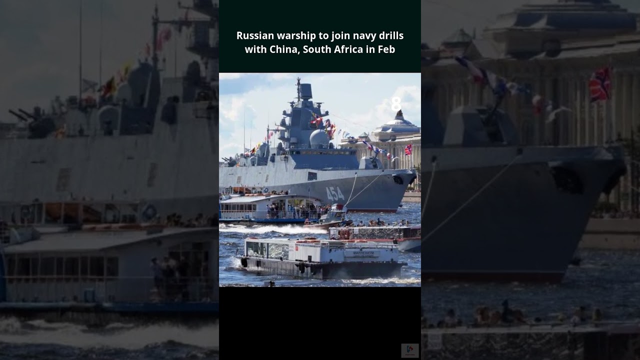 Russian warship to join navy drills with China, South Africa in Feb