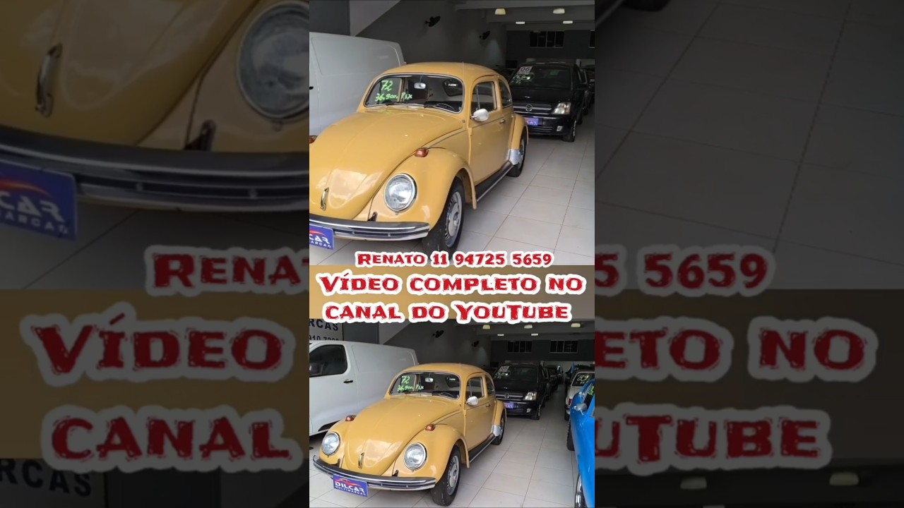 OLHA SÓ TODOS À VENDA FUSCA E OUTROS CARROS ANTIGOS DILCAR MULTIMARCAS 
