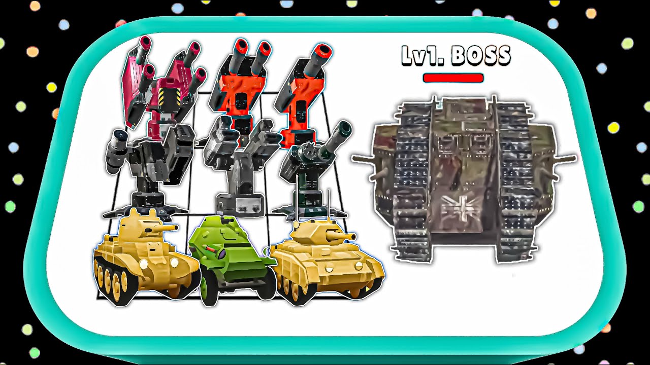 Merge Monster Boss Max Level VS Army Tanks War Challenge Gameplay Evolution Army Tanks WW2