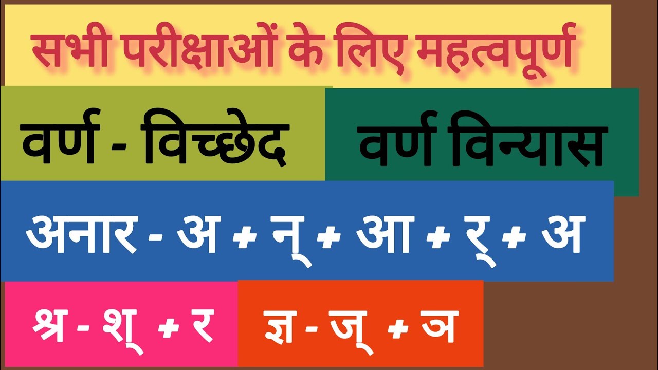 वर्तनी विश्लेषण|| वर्ण विच्छेद||वर्ण विन्यास||अक्षर विन्यास#hindistudy #hindi
