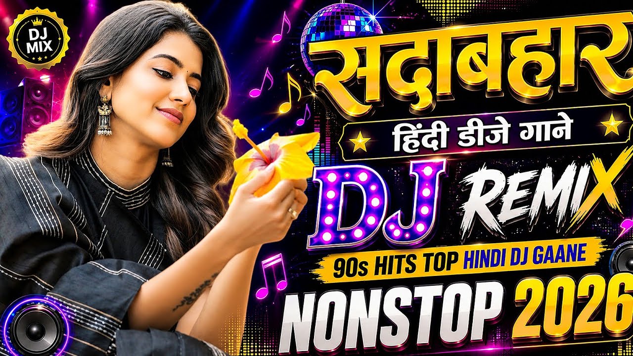 Old Hindi DJ Remix 2026 🔥 | Sadabahar Bollywood Nonstop DJ Songs 🎧 | 90s Evergreen Dholki Mix