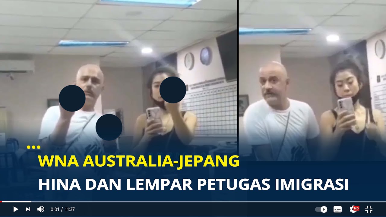 Viral, WNA Australia-Jepang Hina dan Lempar Petugas Imigrasi Bandara Soekarno Hatta