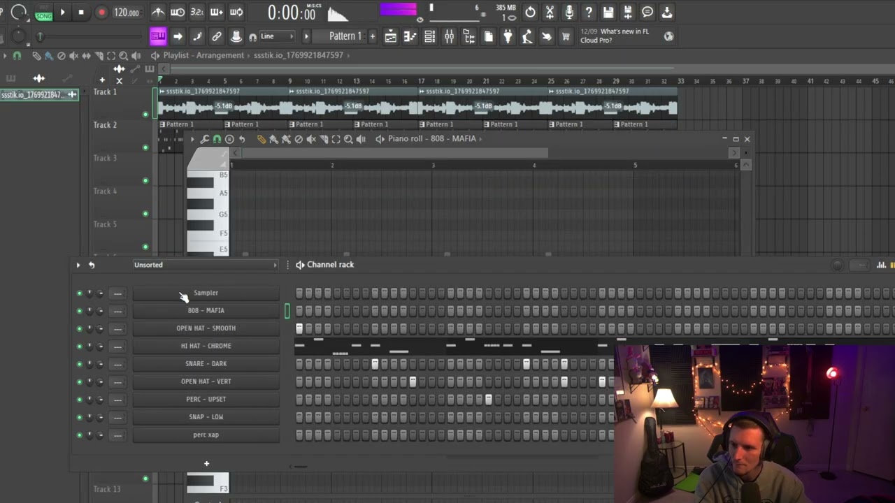 making beats using only tiktok loops....