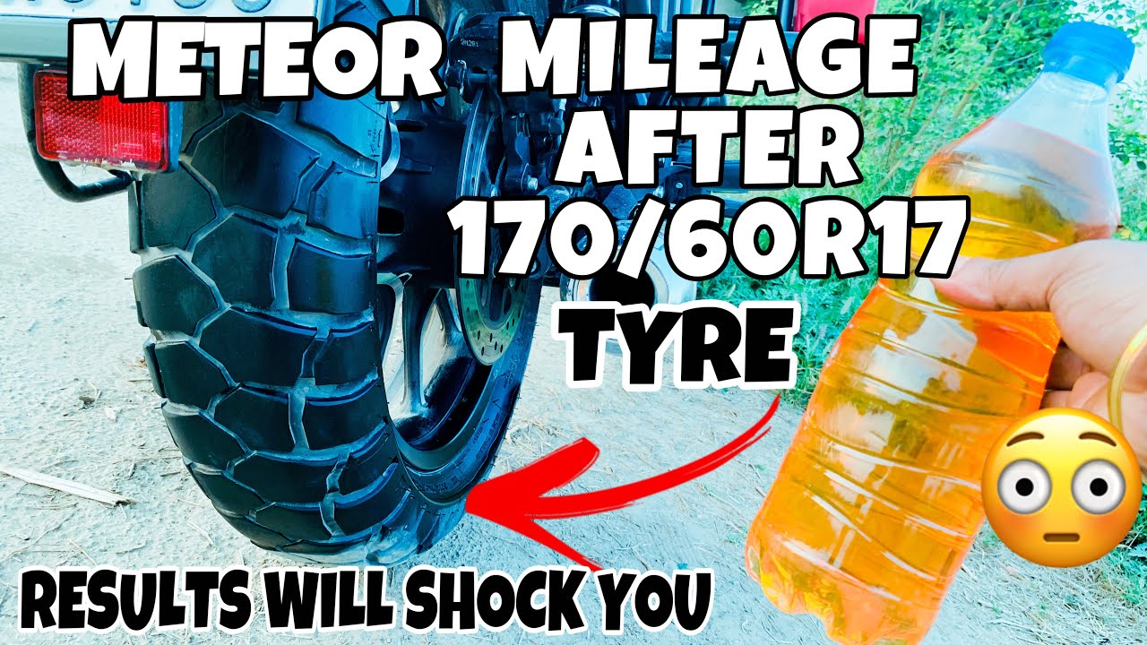 Meteor 350 mileage after installing 170/60 tyre | Results will shock you 😳
