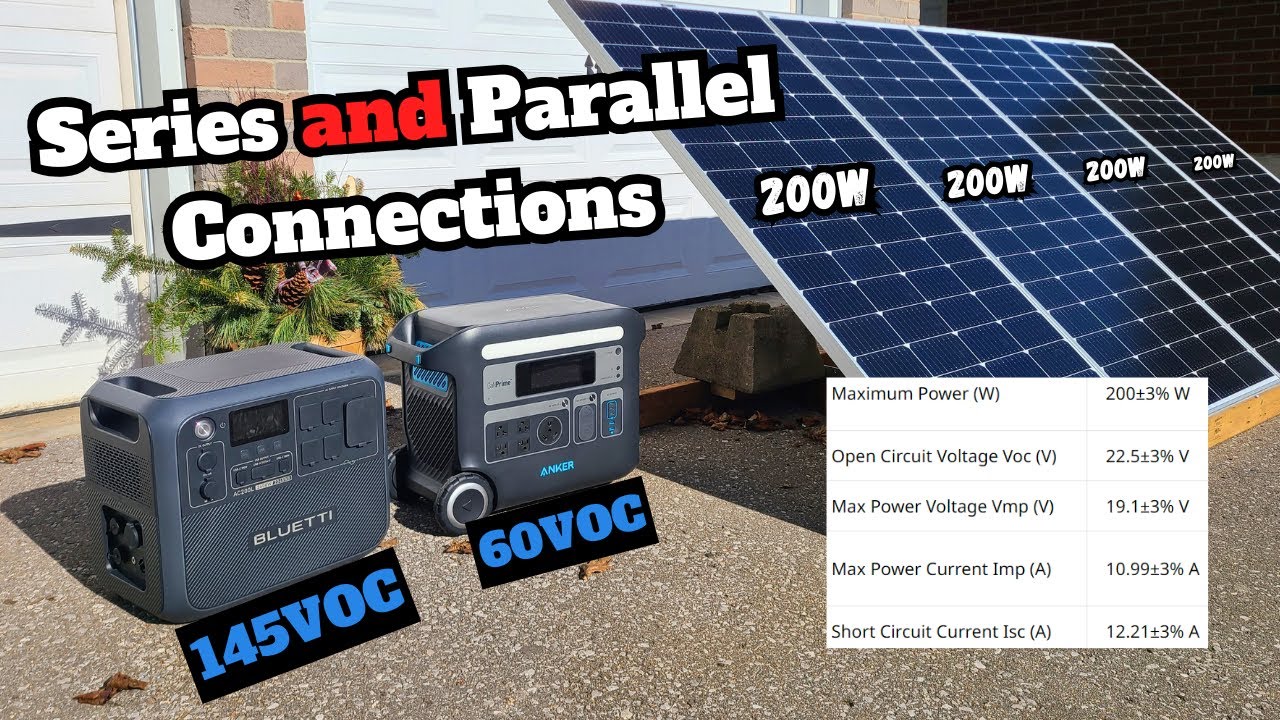 How To Connect an 800W Solar Array to The AC200L And F2000.