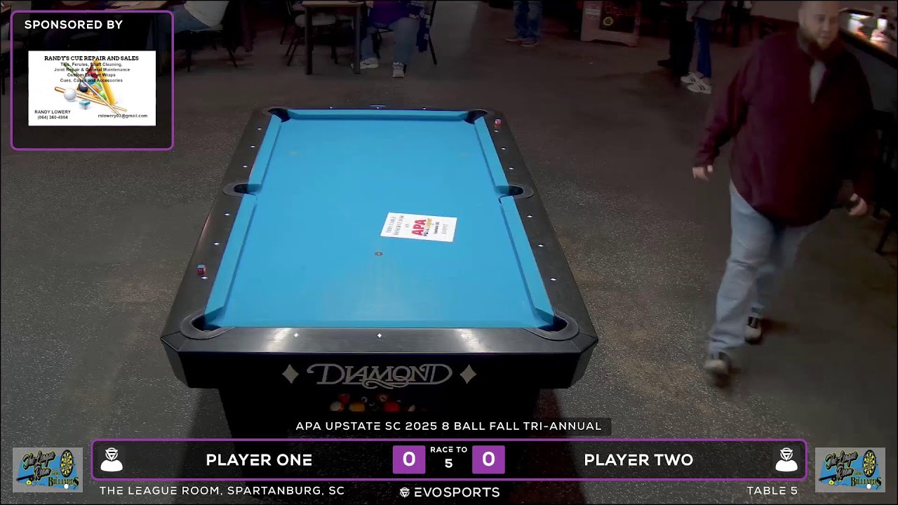 PLAYER ONE vs PLAYER TWO - THE LEAGUE ROOM - TABLE 5 | EvoSports