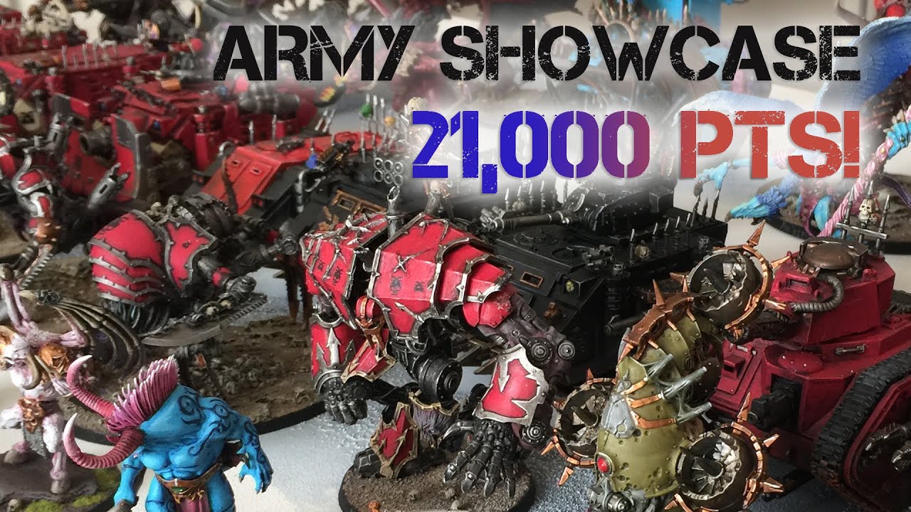 Army showcase: Warhammer 40k Chaos collection: 21000 points of Chaos!
