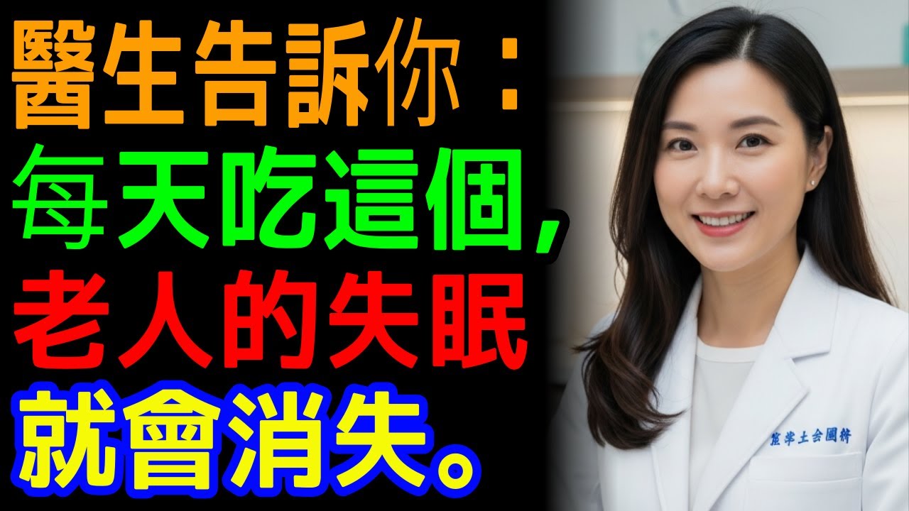 醫師揭密：自然消除老年失眠，提升睡眠品質的五種食物