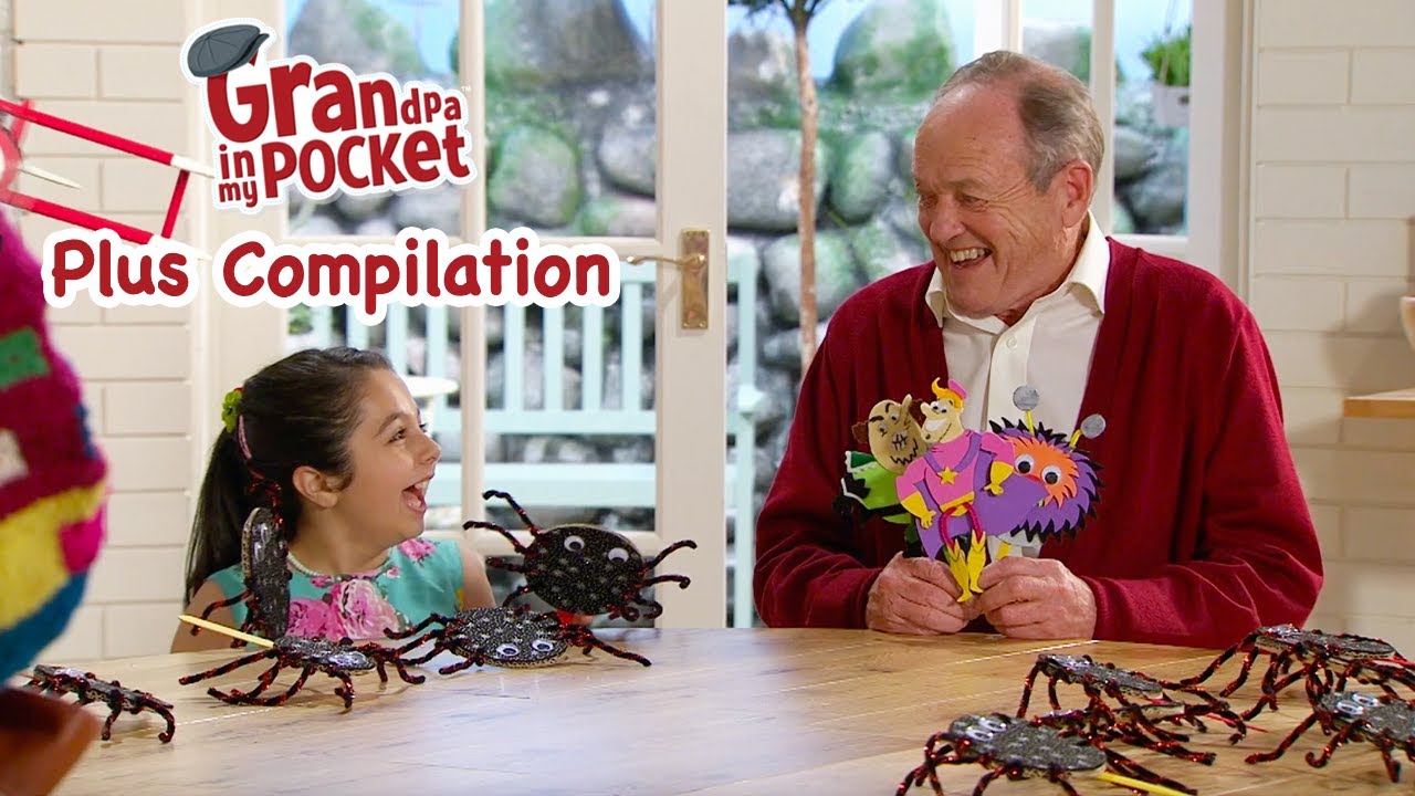 Play with Puppets! Grandpa in my Pocket | Spider | Magic Theatre | Compilation Plus 123