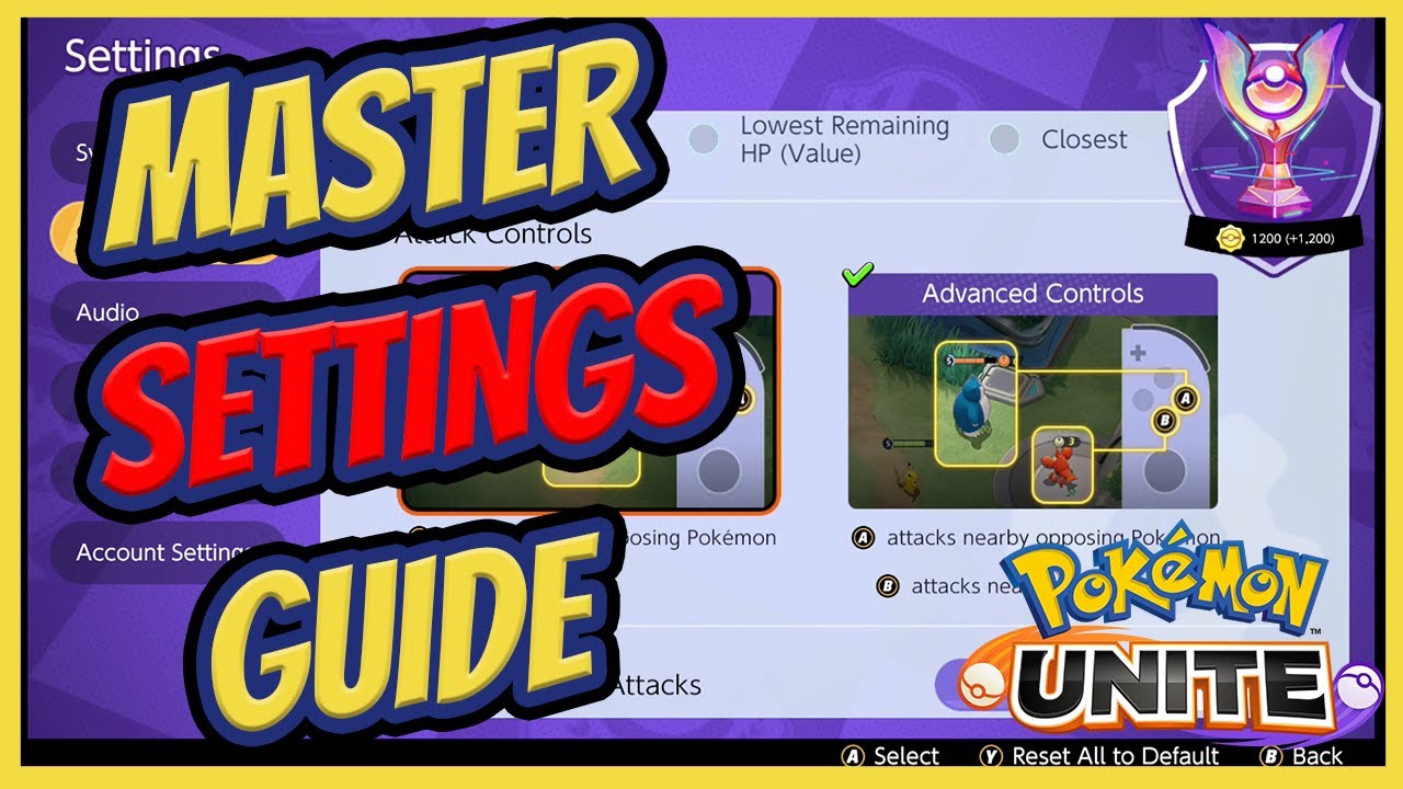 What Settings Do I Use At Master? Pokemon UNITE Best Settings Guide