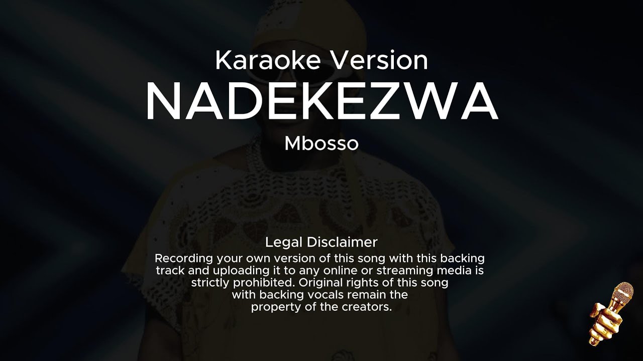 Mbosso - Nadekezwa (Karaoke Version)