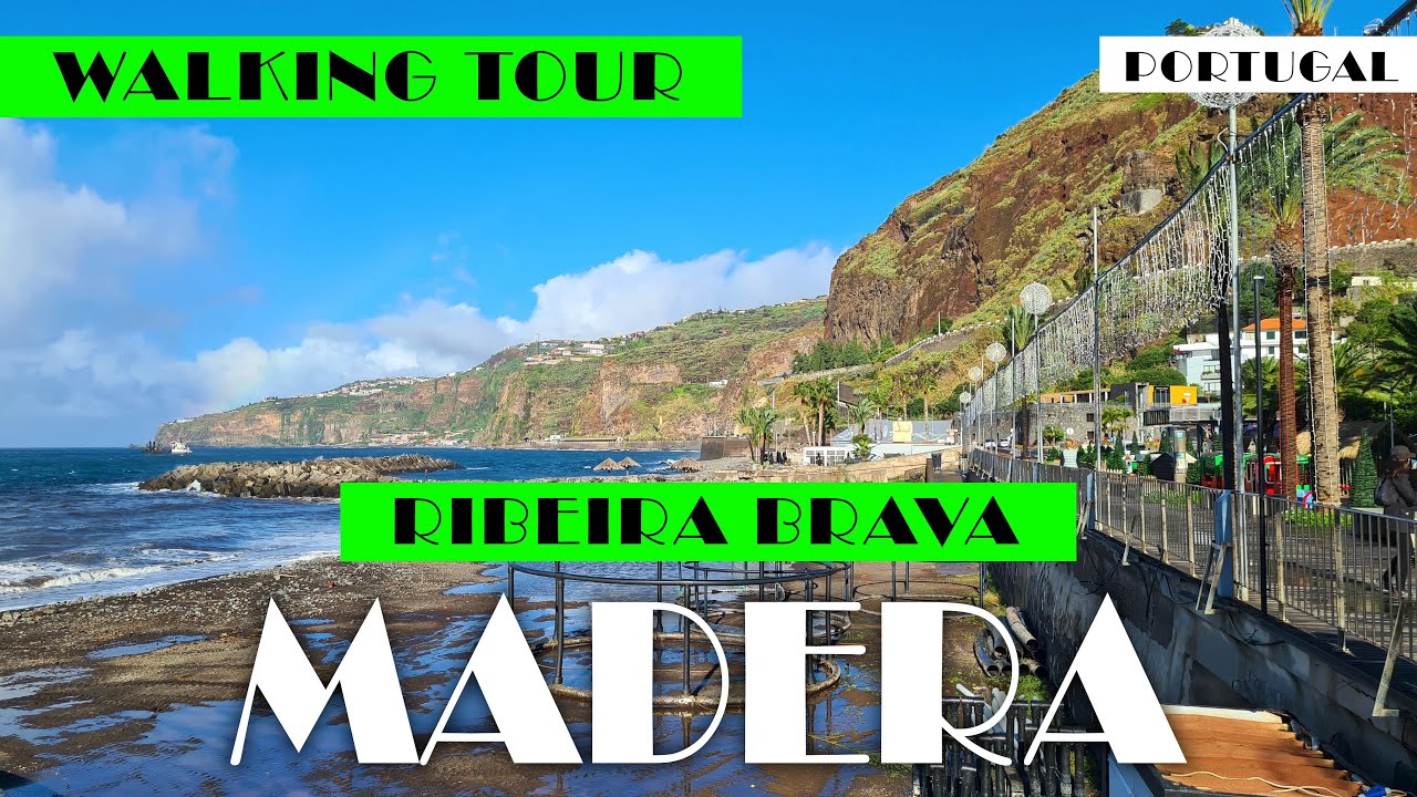 [4K] BEAUTIFUL MADEIRA RIBEIRA BRAVA WALKING TOUR/SPACER PO PIĘKNYM MIASTECZKU RIBEIRA BRAVA/MADERA