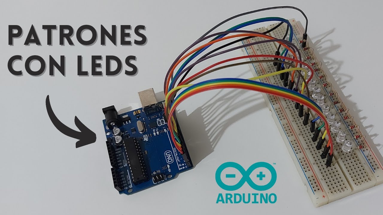 Proyecto con Arduino Uno y 14 Leds 16 Patrones 🔥