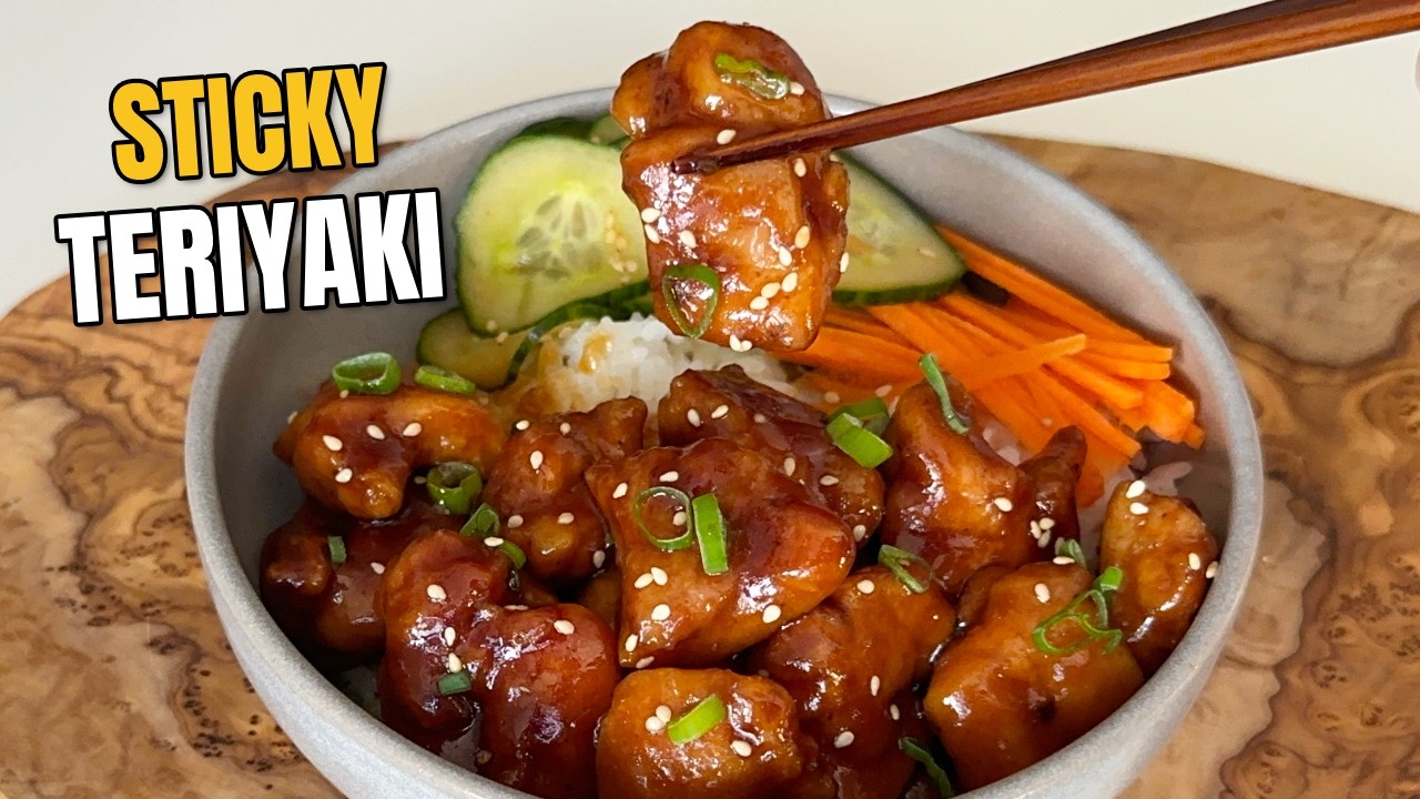 Sticky Teriyaki Chicken Rice Bowl (Better Than Takeaway!)