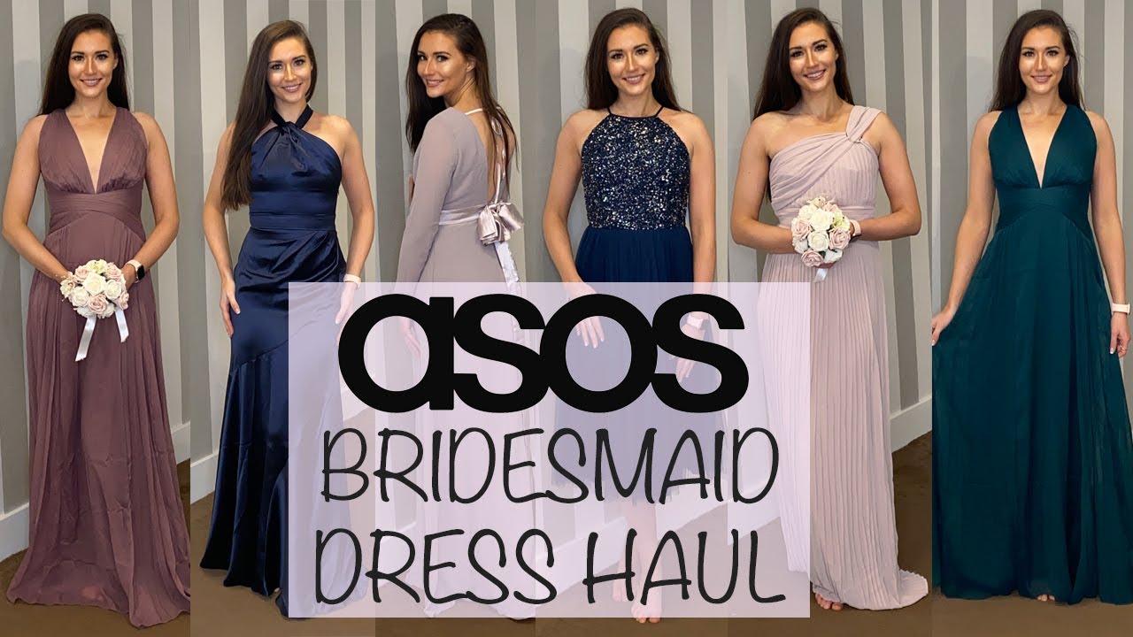 ASOS Bridesmaid Dress Haul | £16 - £85 Dresses | HONEST review *NOT Sponsored* | 2021 Wedding Ideas