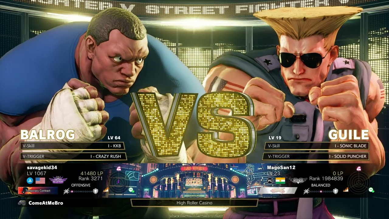Street Fighter V Savagekid34 vs Magosan12