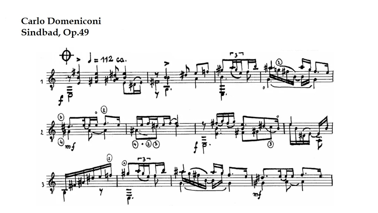 C. Domeniconi. Sindbad, Op.49