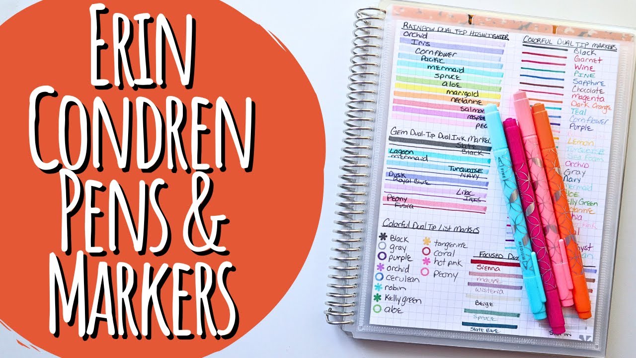 Erin Condren Writing Utensils