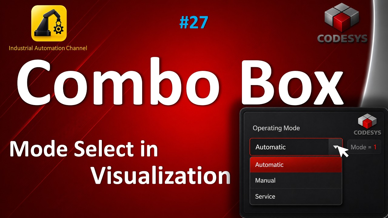 How to Use Combo Box in Codesys Visualization | Tutorial #27