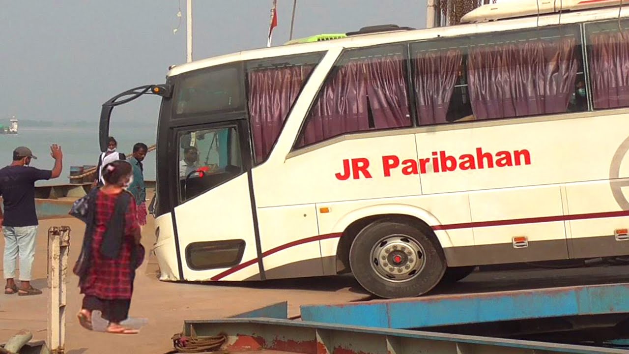 জে আর পরিবহনের অবস্থা দেখুন || JR Paribahan AC Bus At Daulatdia Ferry Ghat