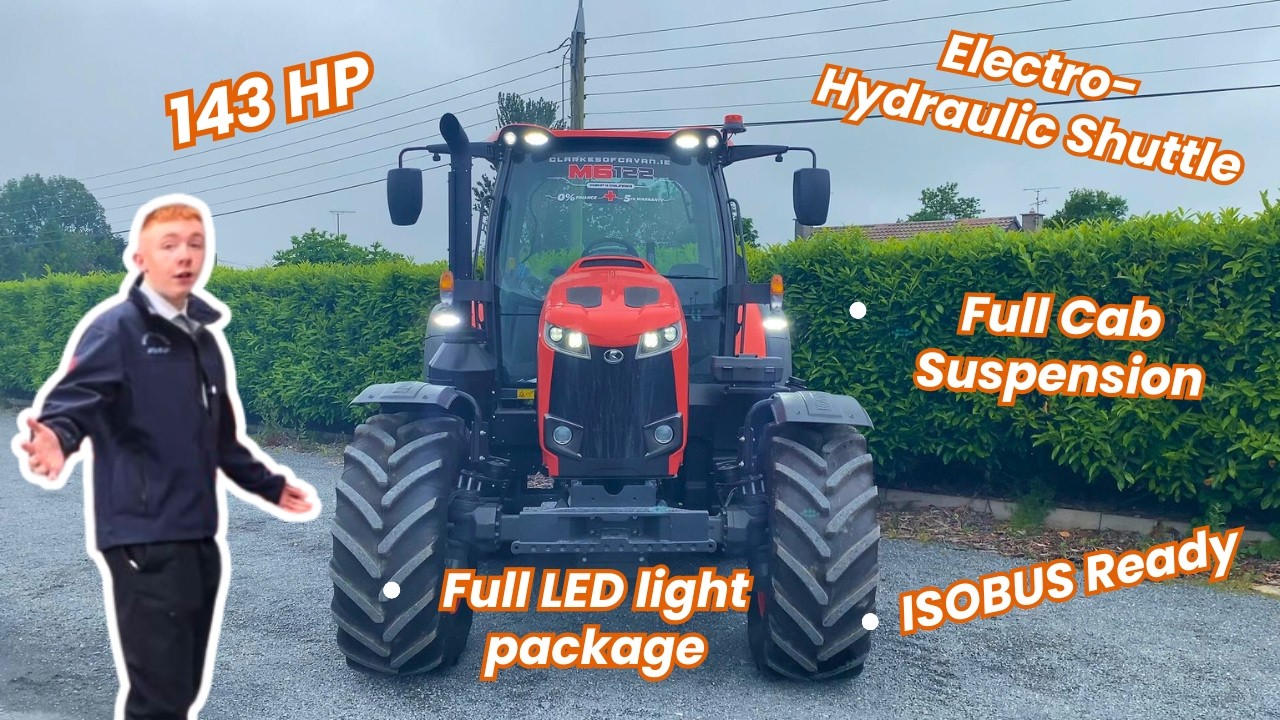 Трактор Kubota M6-122 | Мощность, комфорт и универсальность