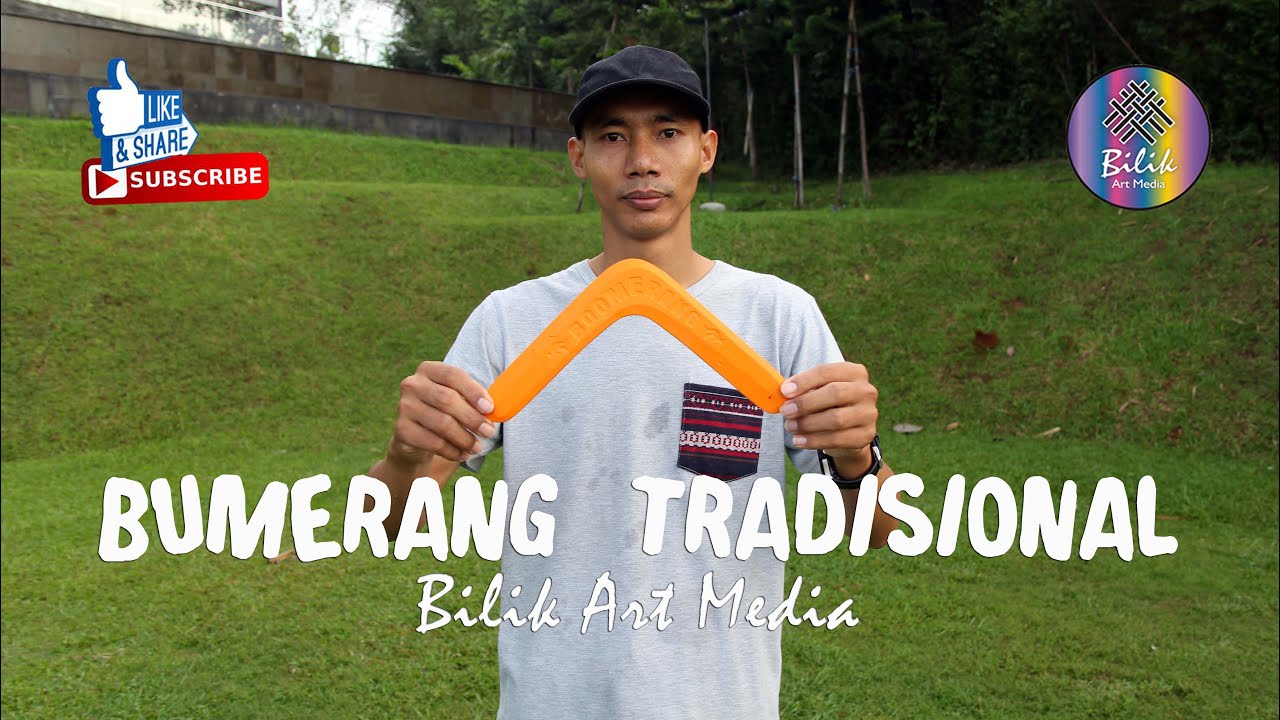 BUMERANG TRADISIONAL BILIK ART MEDIA | MAINAN ANAK EDUKATIF TRADISIONAL SPORT FUN | WA: 089637966451