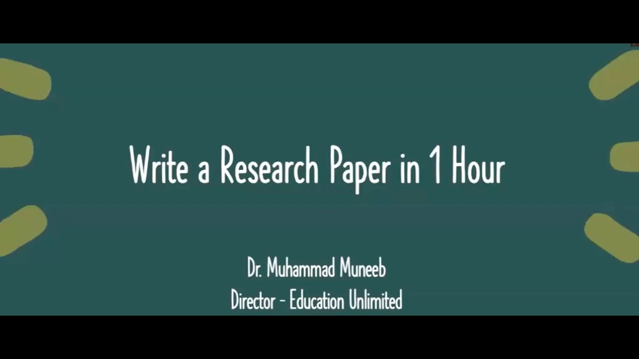 Write a Research Paper in 1 Hour - Using AI