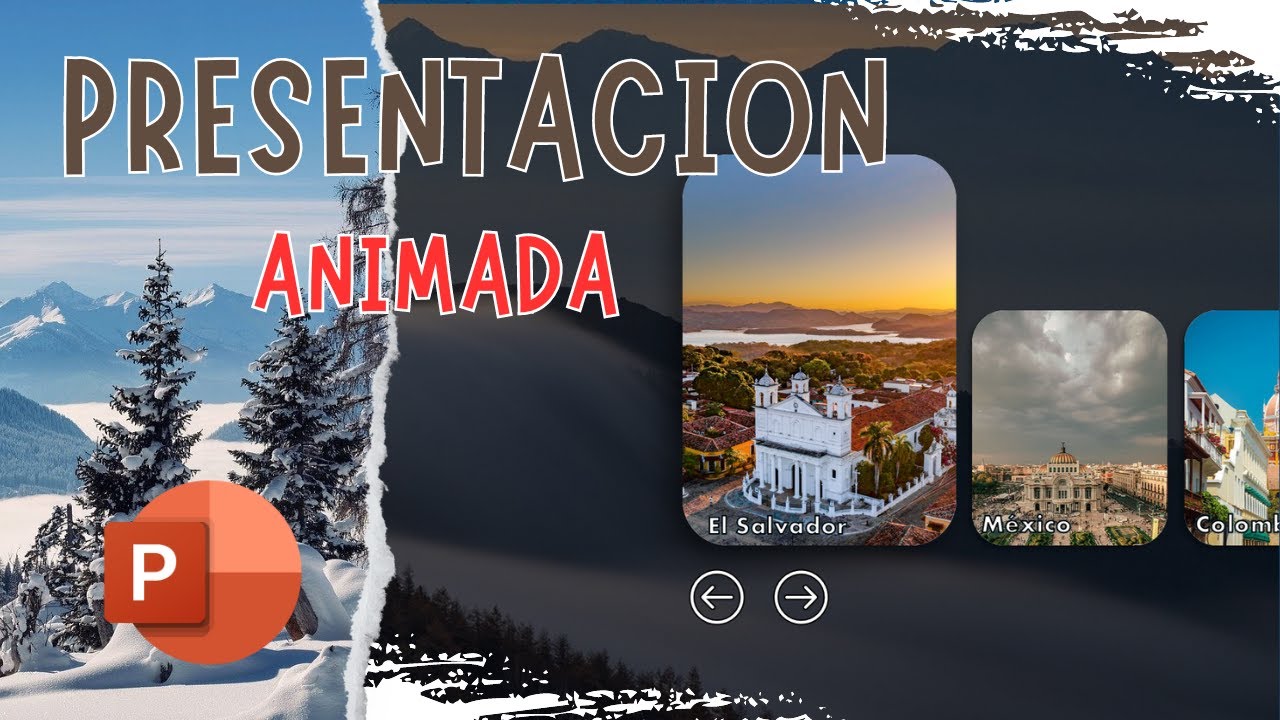 Como hacer una presentacion ANIMADA estilo CARRUSEL facil de hacer en powerpoint