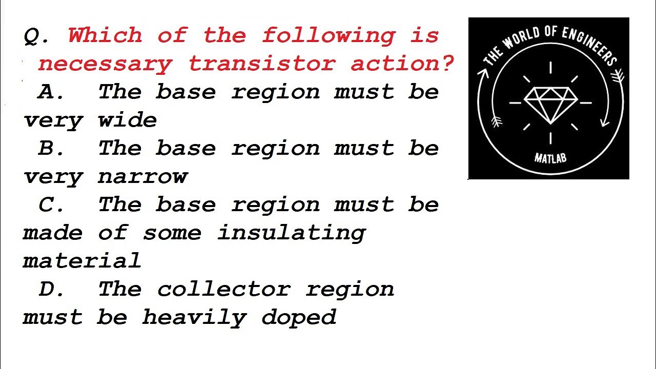Handa || Electronic MCQs || Transistor MCQs Part 02 (30-53)
