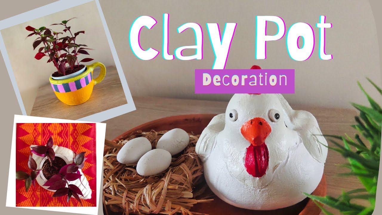 Clay Pot Painting Ideas || Terracotta Pot Decoration Ideas || Clay Pot Decoration