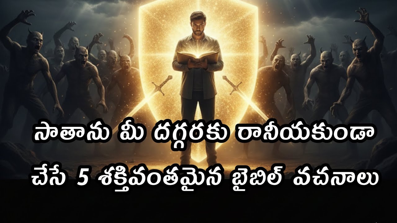 సాతాను మీ దగ్గరకు రానీయకుండా చేసే 5 శక్తివంతమైన బైబిల్ వచనాలు @HolyFireInspiration 