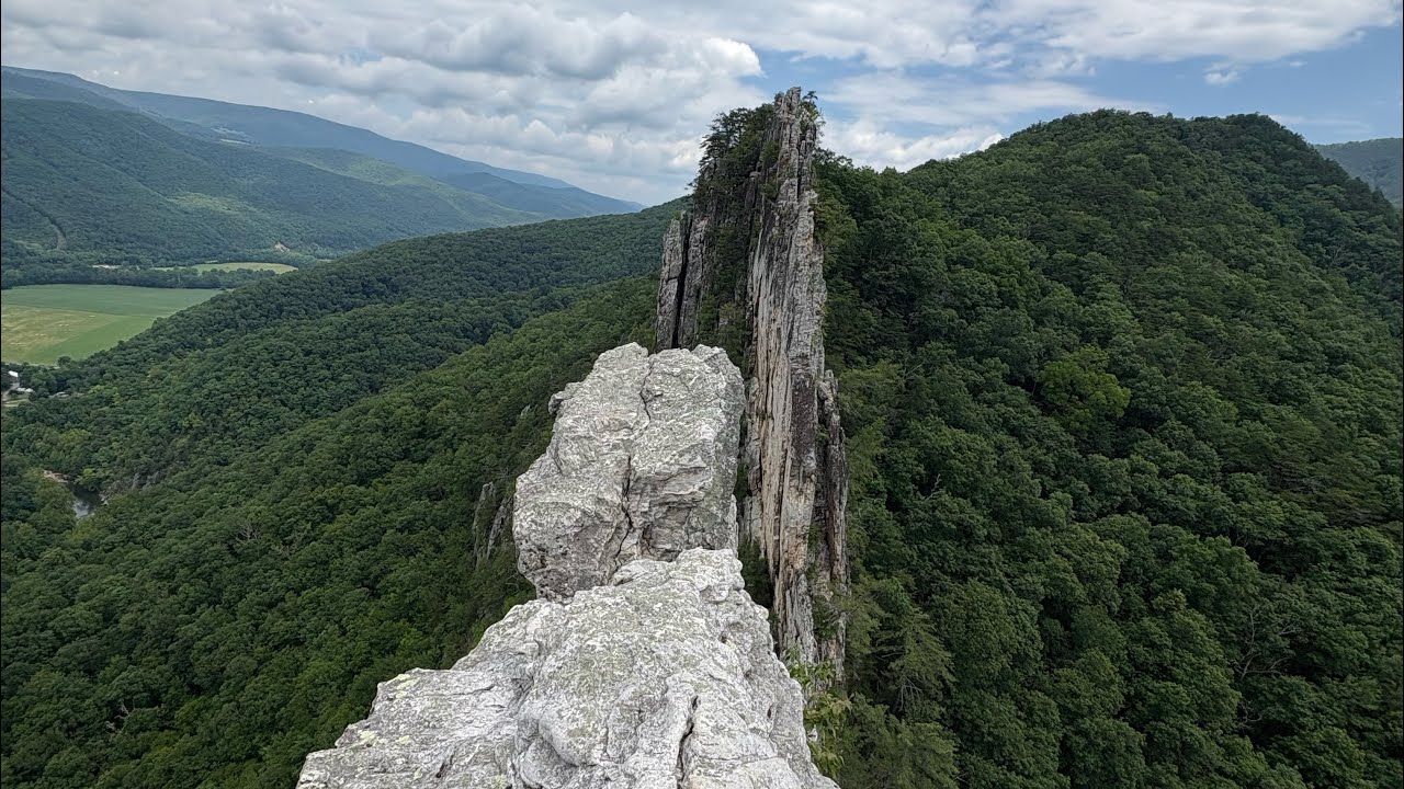 Climbing Green Wall at Seneca Rocks