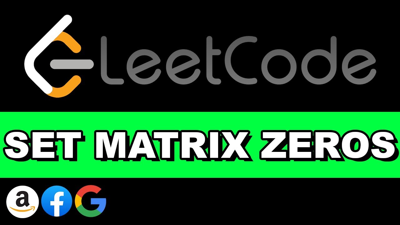 Leetcode Set Matrix Zeroes | O(1) space complexity | Python