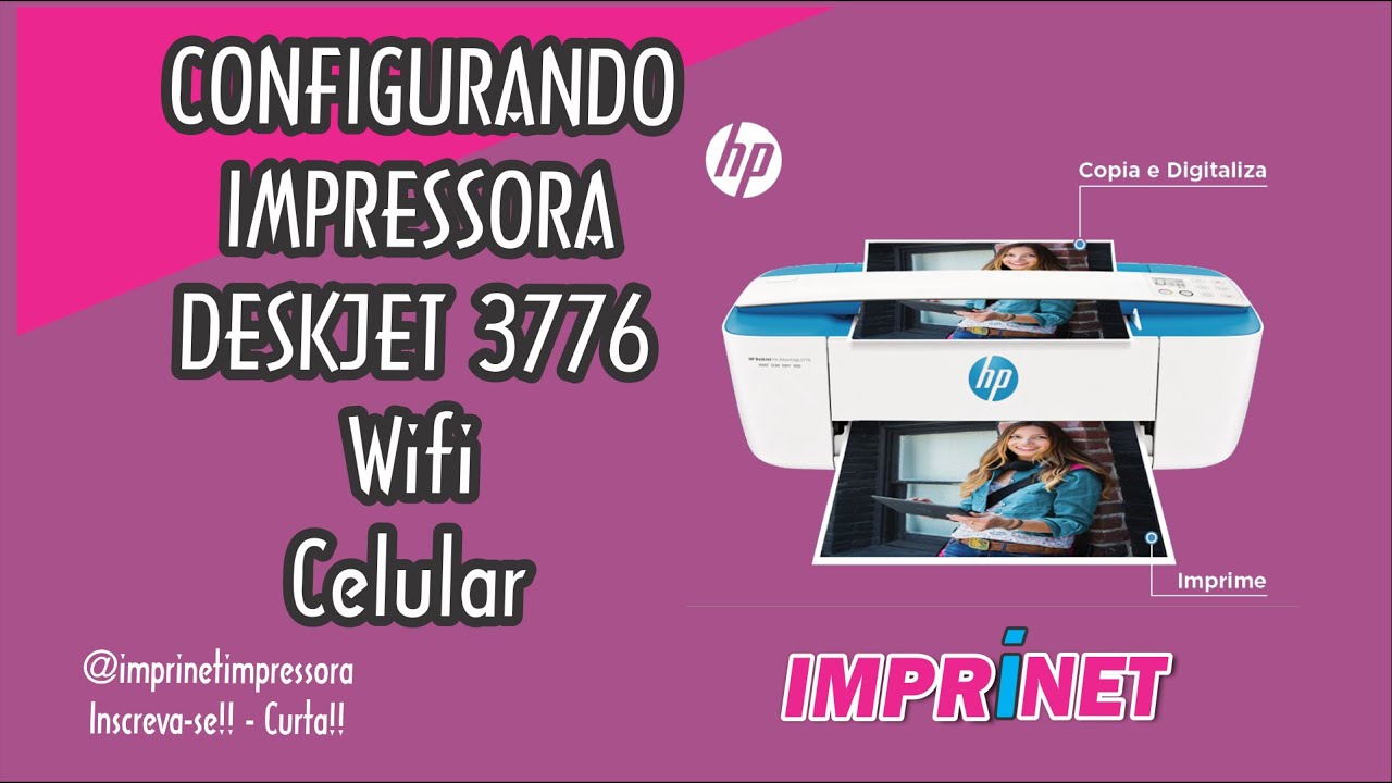 Como instalar a Impressora Deskjet HP 3776 no Wifi