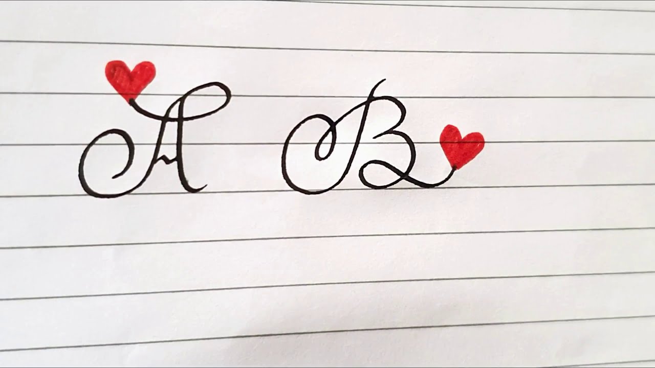 How To :  Calligraphy Course For Beginners | Fancy Heart Letters