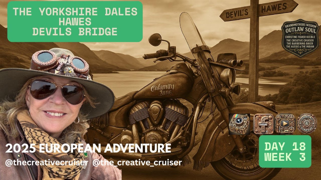DAY 18 - THE YORKSHIRE DALES - DEVILS BRIDGE - HAWES - INDIAN MOTORCYCLE TOURS UK SOLO