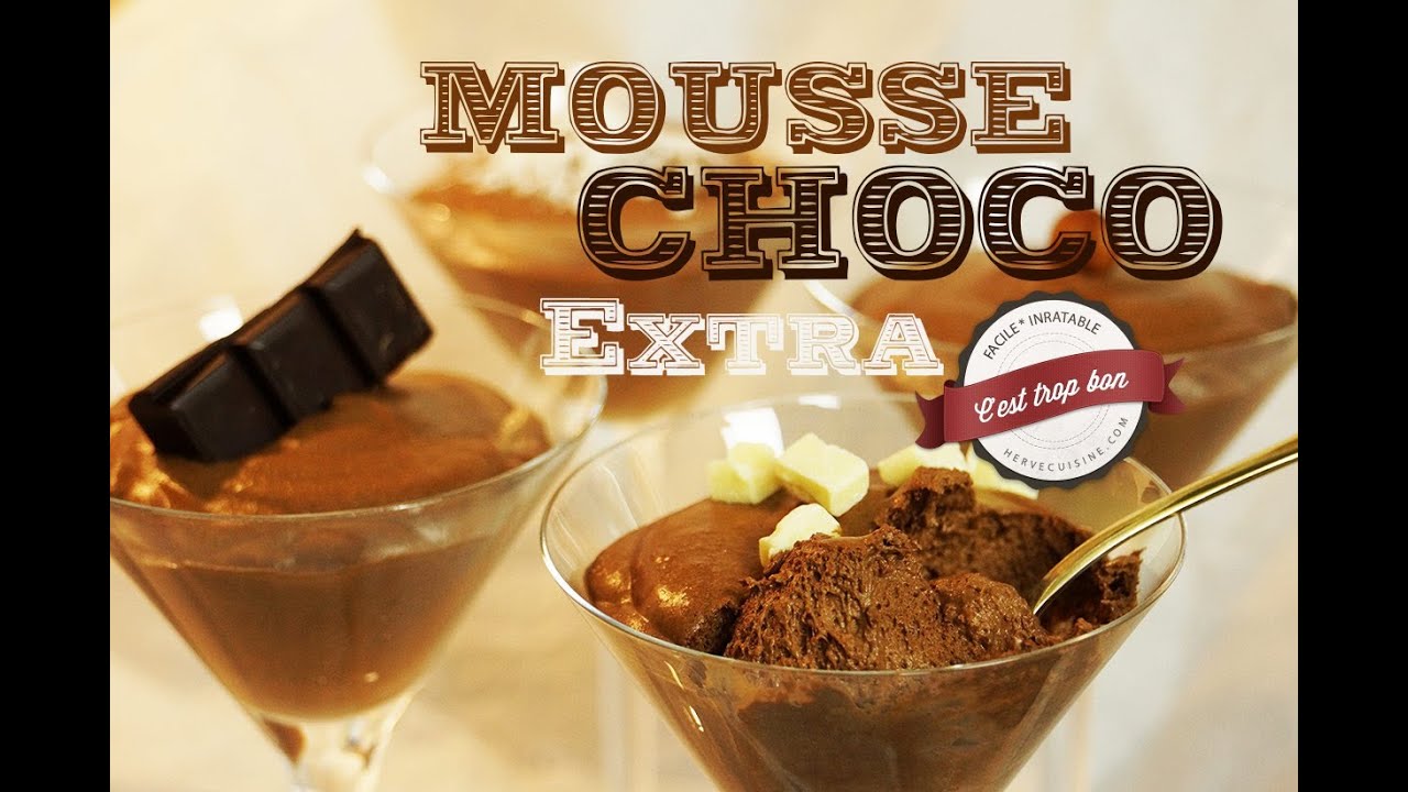 Mousse au chocolat extra légère en 4 minutes